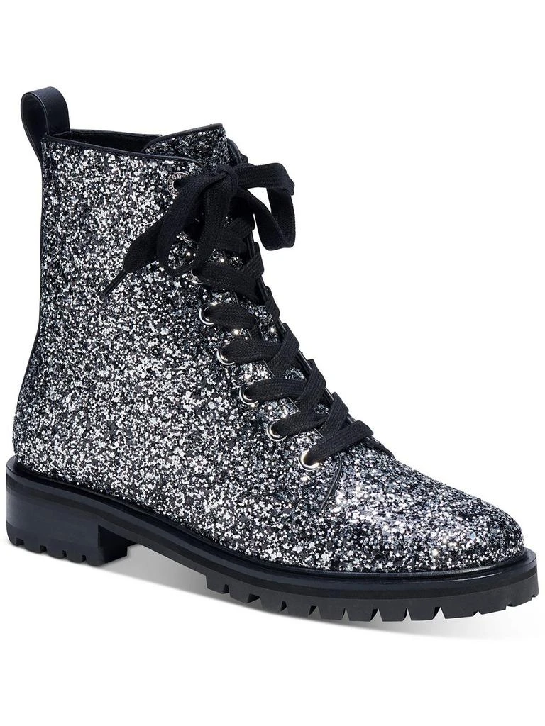 Kate Spade Jemma Womens Leather Ankle Combat & Lace-up Boots 4