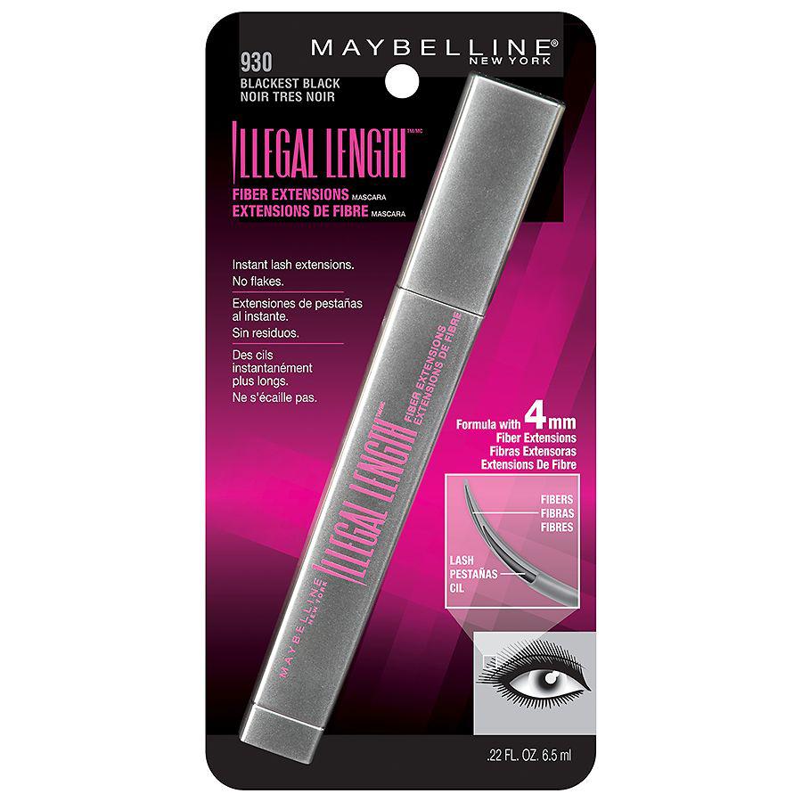 Maybelline Illegal Lengths Fiber Extensions Washable Mascara