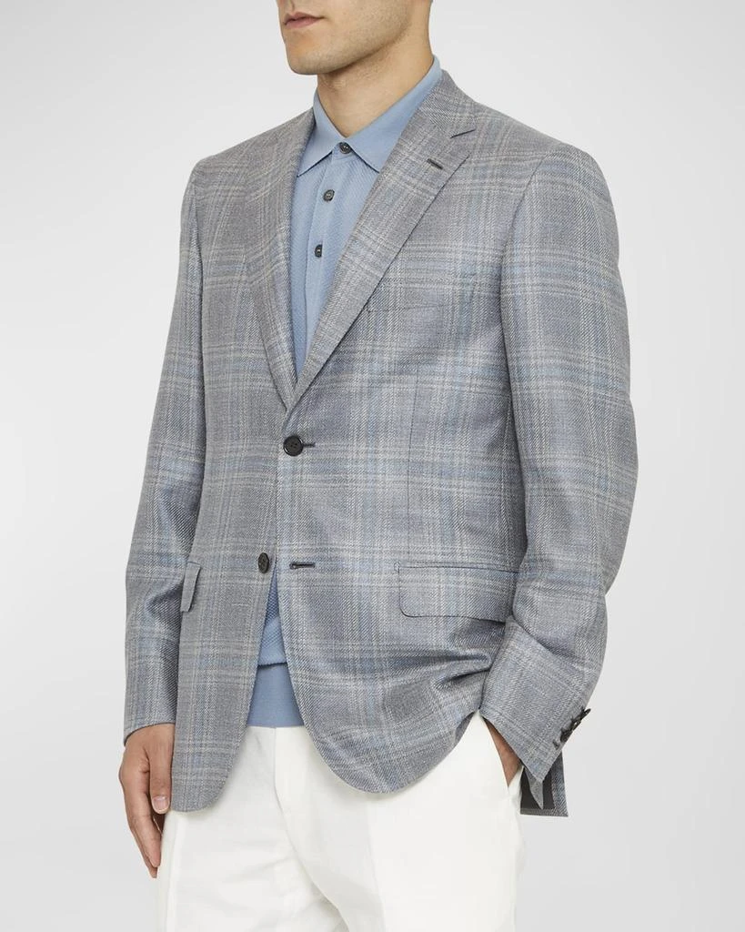 Brioni Men's Plaid Wool-Blend Sport Coat 1