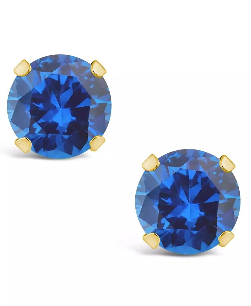 Macy's Gemstone Stud Earrings in 10k Yellow Gold 3