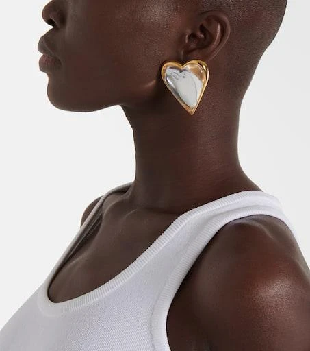 Alaïa Le Cœur Bombe heart-shaped earrings 3