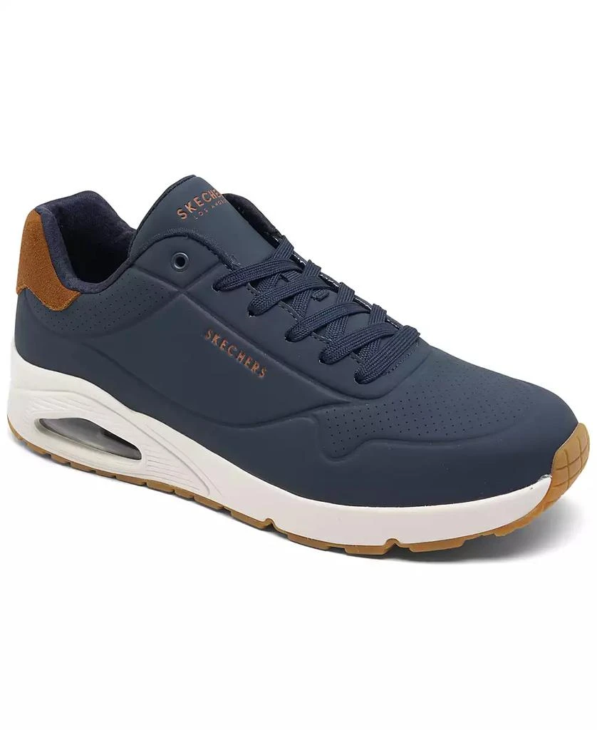 SKECHERS Men's Uno - Suited On Air Memory Foam Casual Sneakers from Finish Line 1