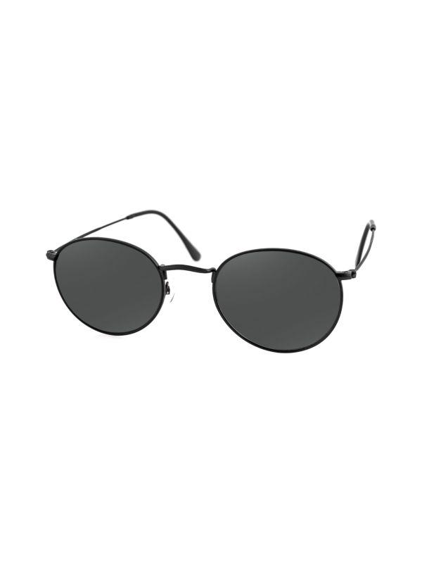 AQS Roe 50MM Round Sunglasses