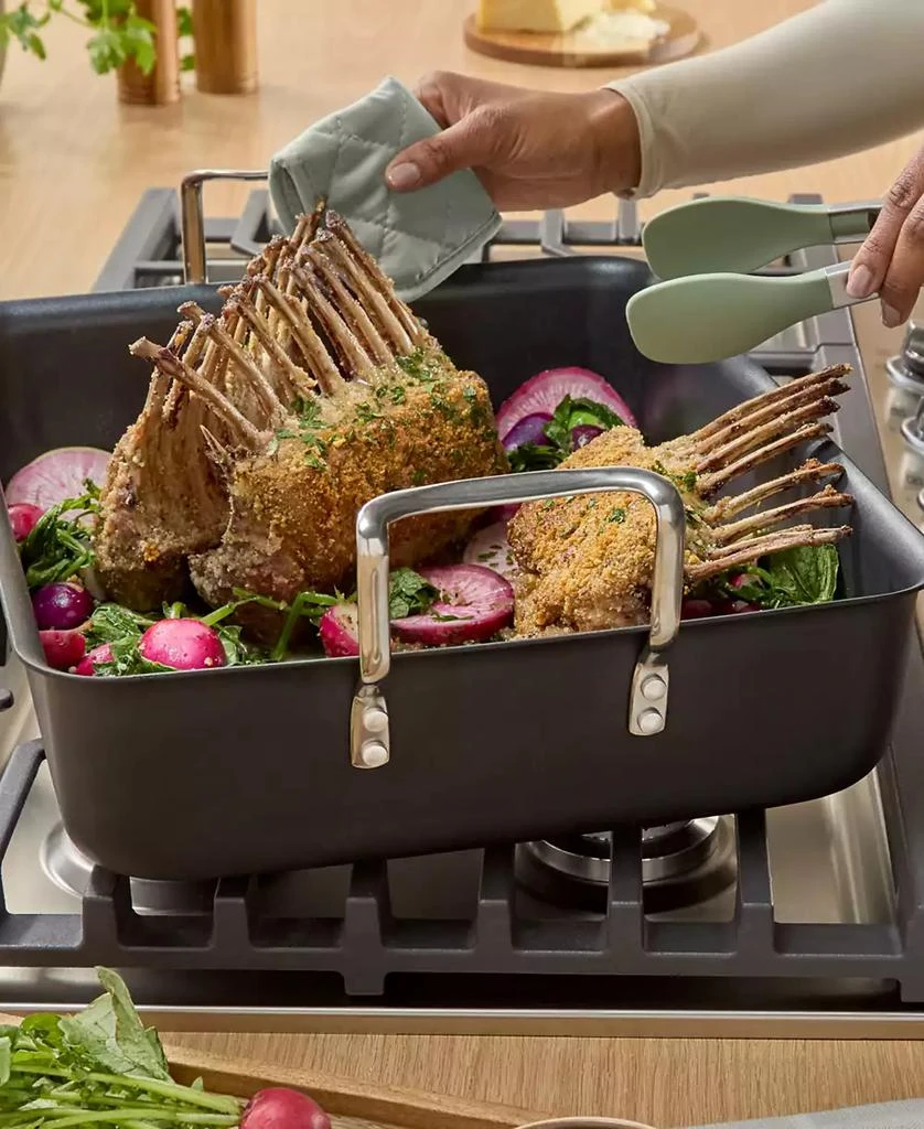 Calphalon Hard-Anodized Nonstick 16-Inch Roasting Pan with Rack 6