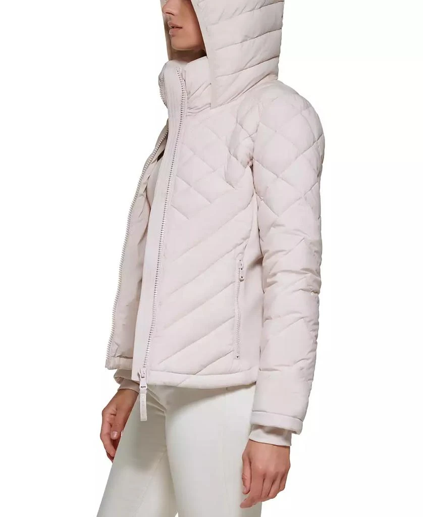 Calvin Klein Womens Side-Panel Hooded Packable Puffer Coat, Created for Macys 3
