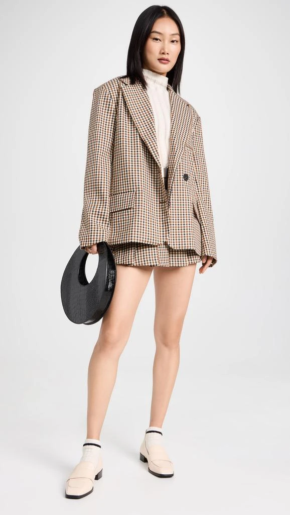 Moon River Plaid Tailored Blazer 4