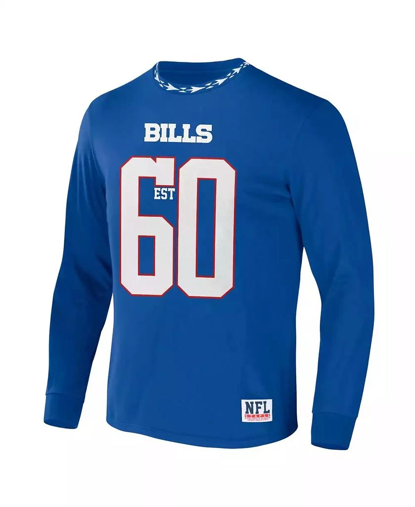 NFL Properties Men's NFL X Staple Royal Buffalo Bills Core Long Sleeve Jersey Style T-shirt 2