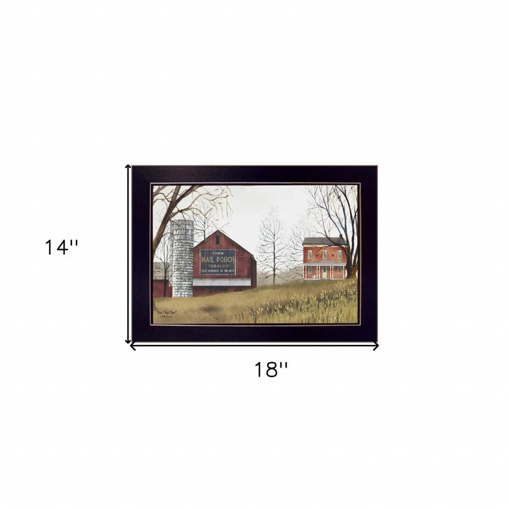 Hivvago Mail Pouch Barn 1 Black Framed Print Wall Art 5