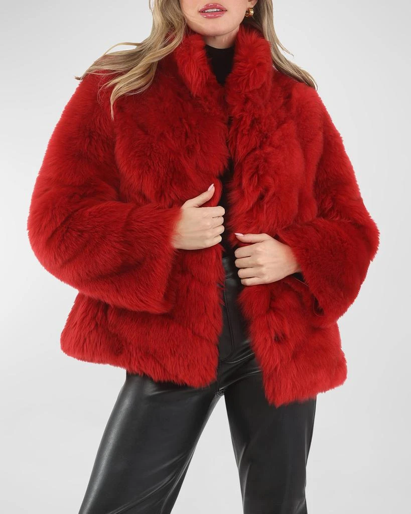 Gorski Reversible Merinillo Lamb Shearling Chevron Jacket With Horizontal Bottom 7