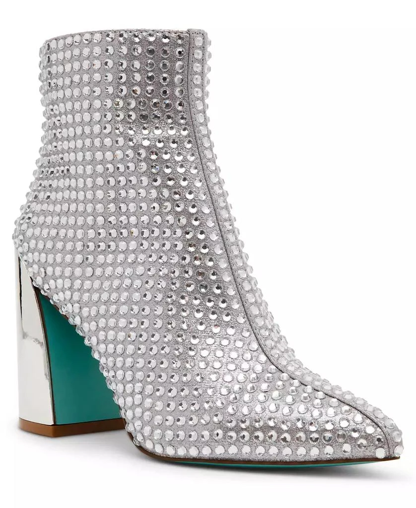 Betsey Johnson Women's Colby Rhinestone Booties 1