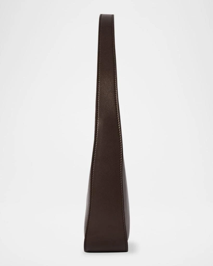 The Row Half Moon Shoulder Bag in Silk Leather 3
