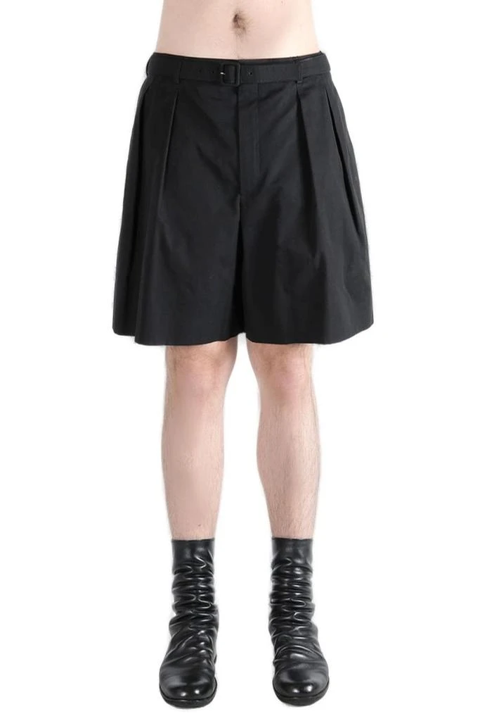 Yves Saint Laurent Saint Laurent Belted Poplin Shorts 2