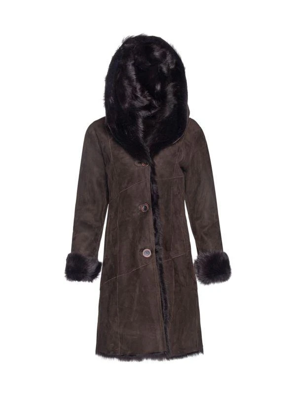 WOLFIE FURS Made For Generation Collection Toscana Shearling Coat 1