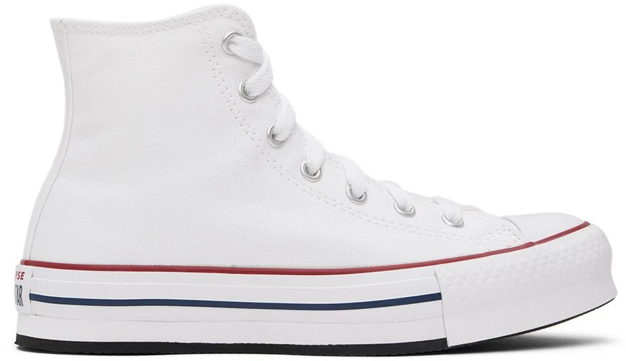 Converse Kids White Platform Chuck Taylor All Star Big Kids Sneakers 1