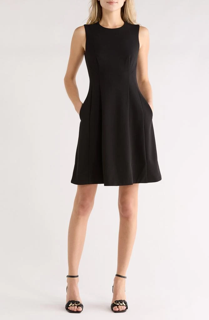 Adrianna Papell Women's Boat-Neck Fit & Flare Midi Dress - Dresses & Skirts  - Compare Prices from 8+ Stores - Free Shipping - BeyondStyle