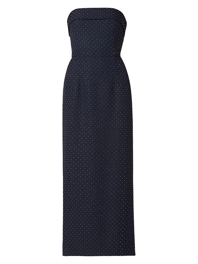 shoshanna raven cap-sleeve floral lace a-line maxi dress Shoshanna Raven Dress In Vista Blue main image 0