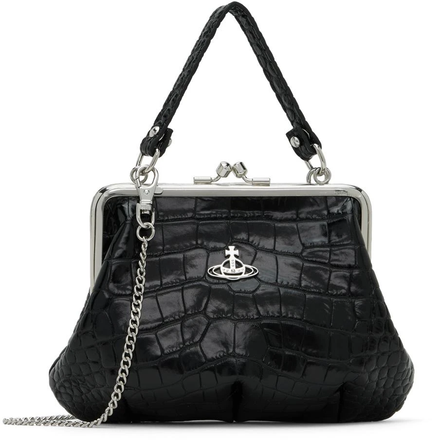 Vivienne Westwood Black Granny Frame Bag 1
