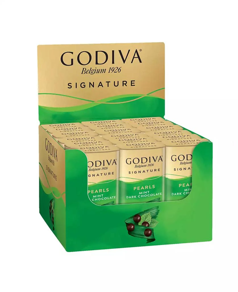 Godiva Dark Chocolate Mint Pearls, Set of 18 1