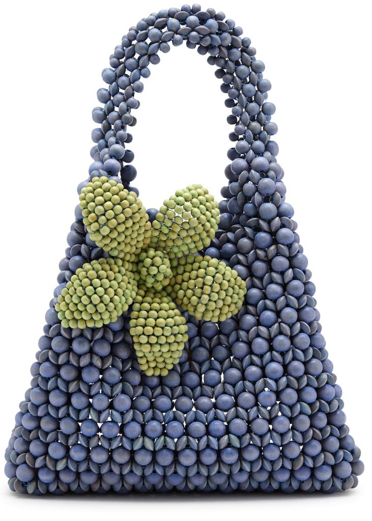 ARANAZ Flora beaded top handle bag