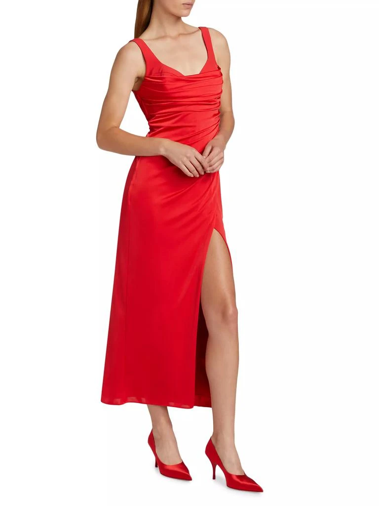 Monique Lhuillier Mae Gathered Jersey Maxi Dress 4