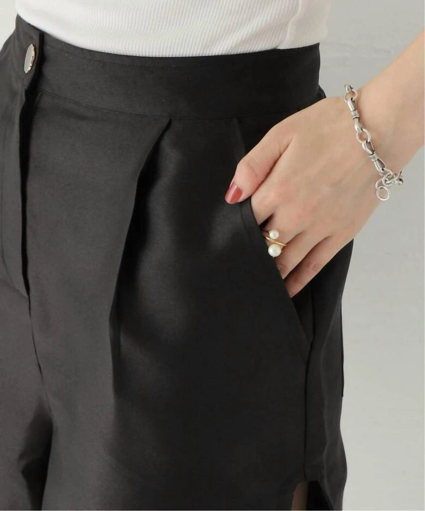 Ghospell Scent Satin Shorts In Black 5