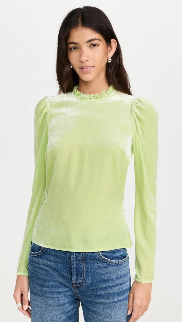 Ulla Johnson Marlene Velvet Blouse 6