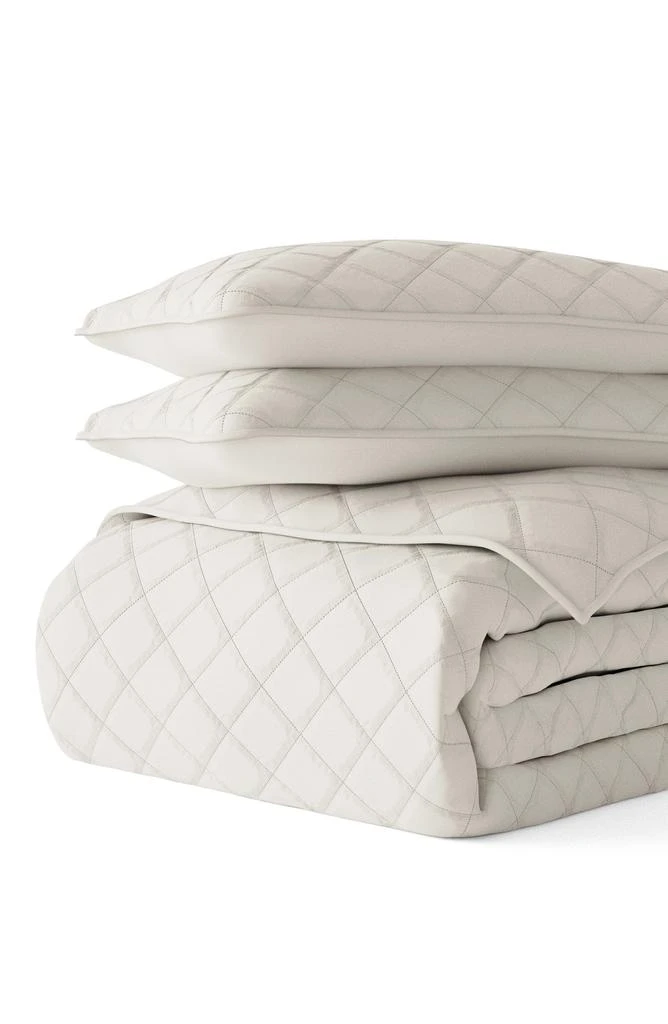 HOMESPUN 3-Piece Diamond Stitch Quilt Set 4