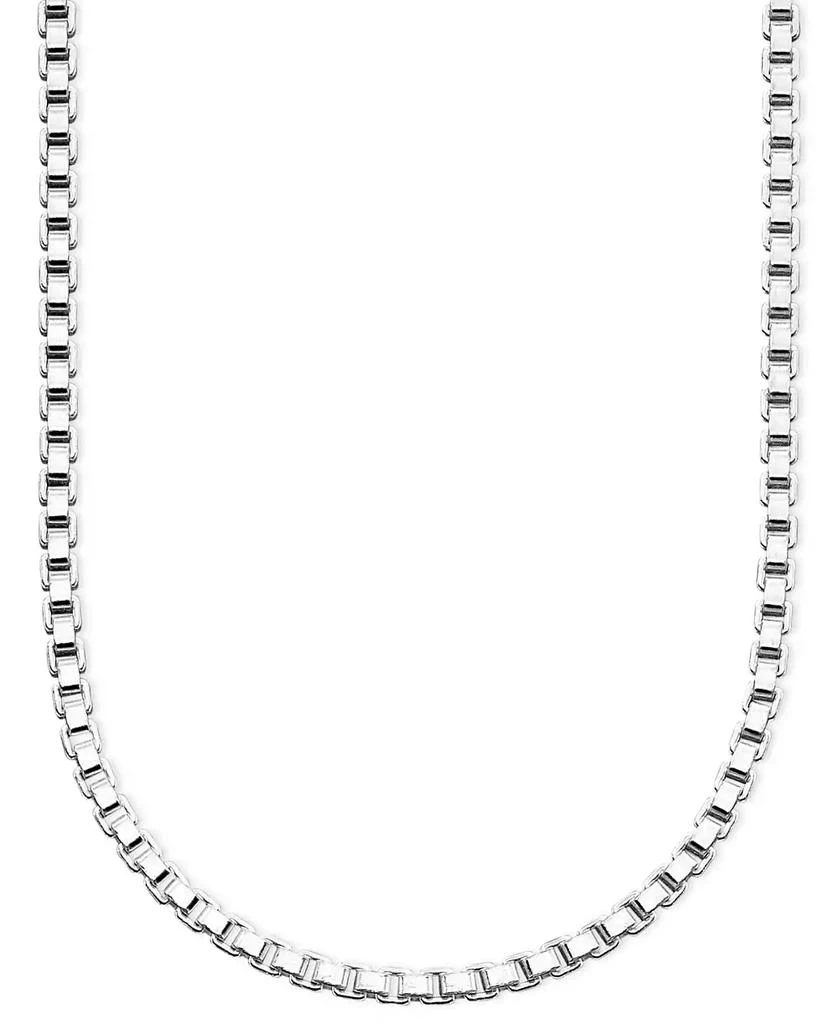 Giani Bernini Sterling Silver Necklace,  24" Box Chain 1