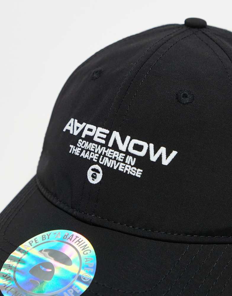 AAPE Aape by A Bathing Ape logo cap in black