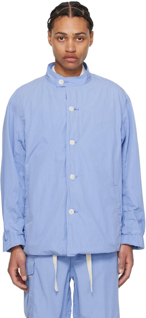 Shop Blue Band Collar Jacket on Sale at BeyondStyle – Get 60% Off