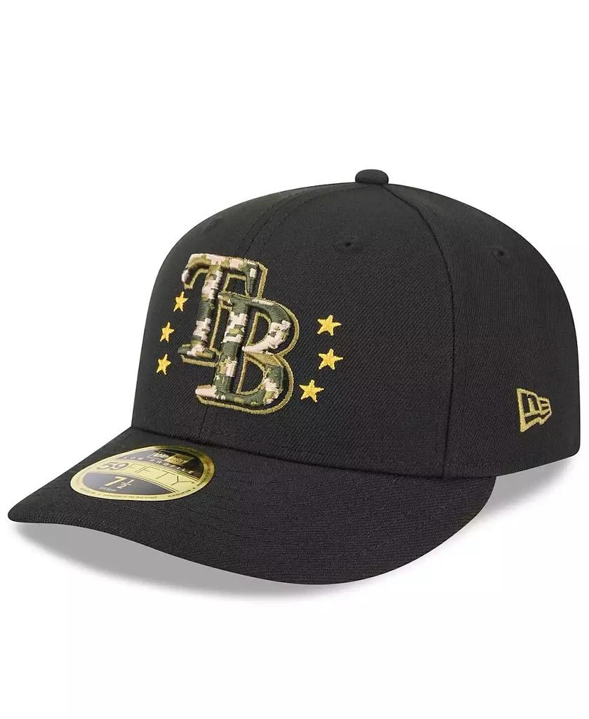 New Era Men's Black Tampa Bay Rays 2024 Armed Forces Day Low Profile 59FIFTY Fitted Hat 4