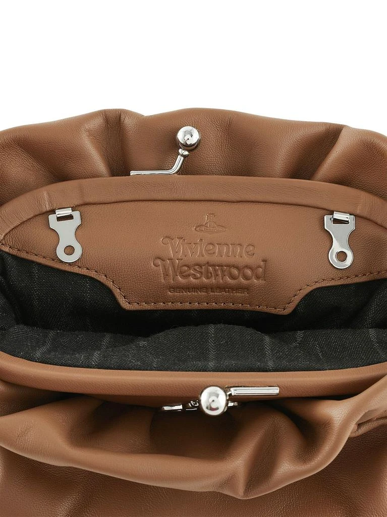 Vivienne Westwood Vivienne Westwood Logo Plaque Chain-Linked Small Clutch Bag 4