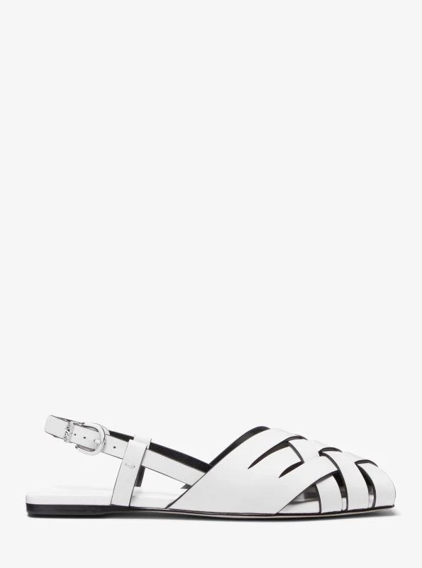 Michael Kors Irene Woven Leather Slingback Sandal 2