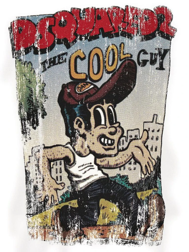 DSQUARED2 Dsquared2 Graffiti Printed Drawstring Hoodie 4