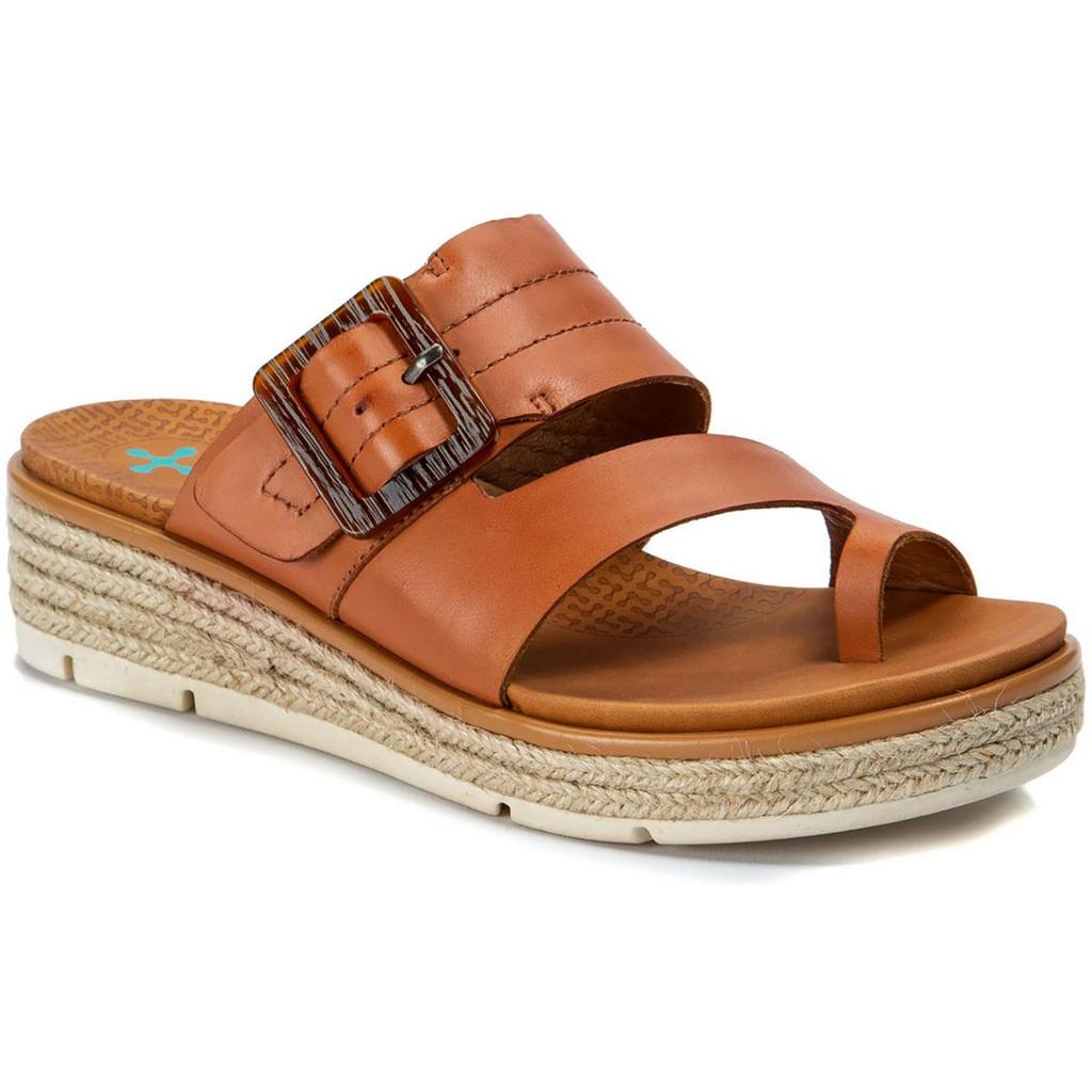 Baretraps Baize Womens Leather Posture Wedge Sandals