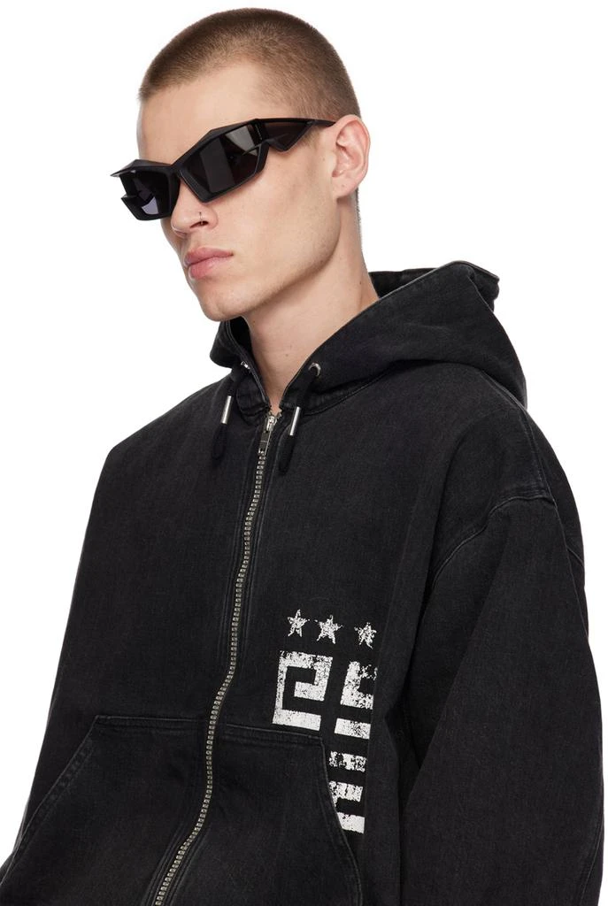 Givenchy Black Giv Cut Sunglasses 4