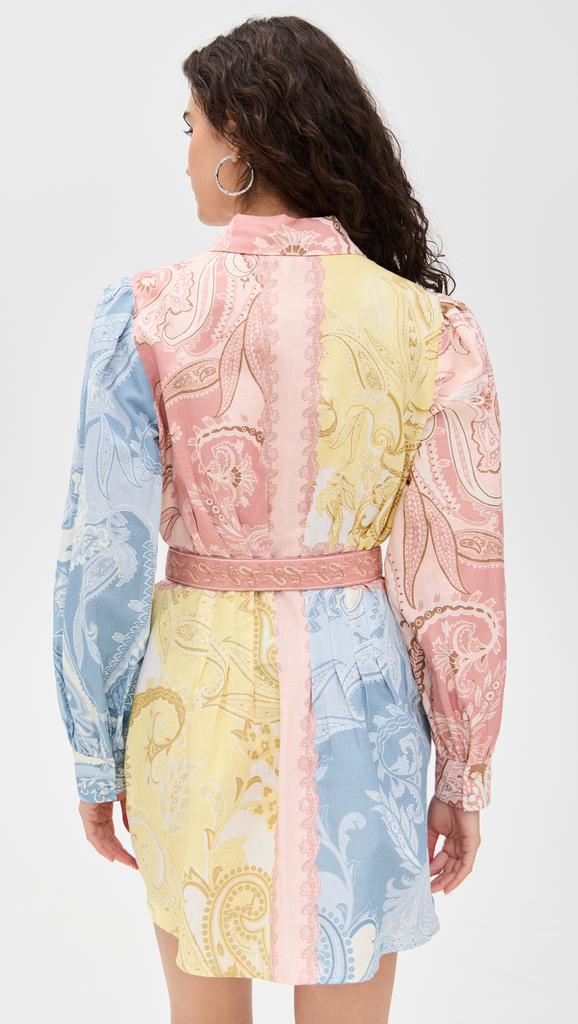 Hemant and Nandita Short Dress with Buckle Belt