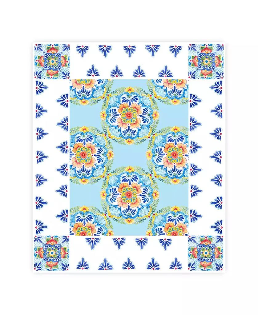 Laural Home Talavera Tablecloth, 70" x 84" 1