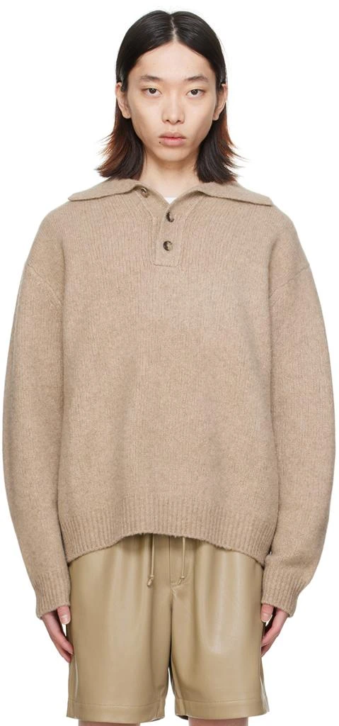 Nanushka Beige Manas Polo 1