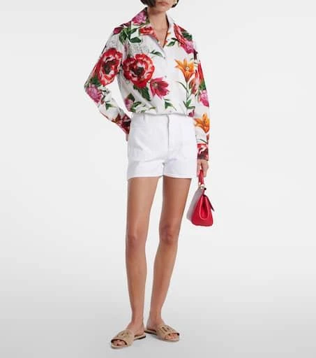 Dolce 
Gabbana DG crystal-embellished suede slides 3