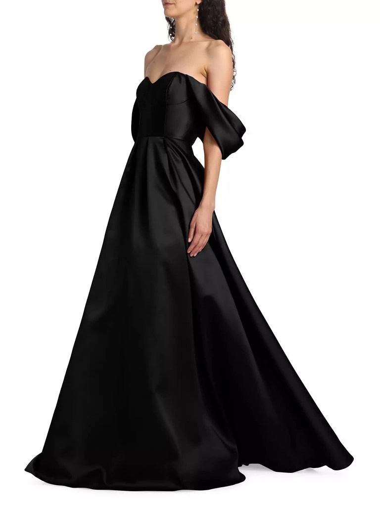 Vera Wang Bride Bridesmaids Viktor Off-The-Shoulder Gown 4