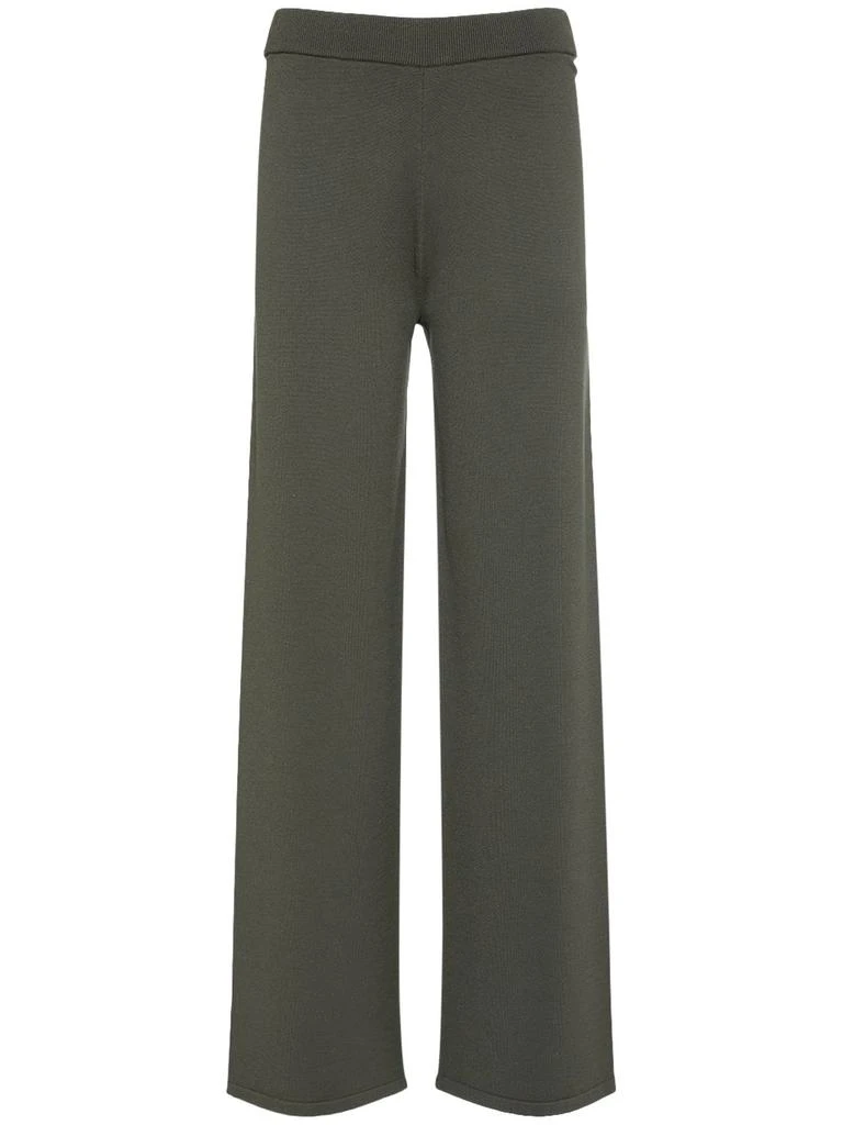 MAX MARA Girotta Rib Knit Straight Pants 1