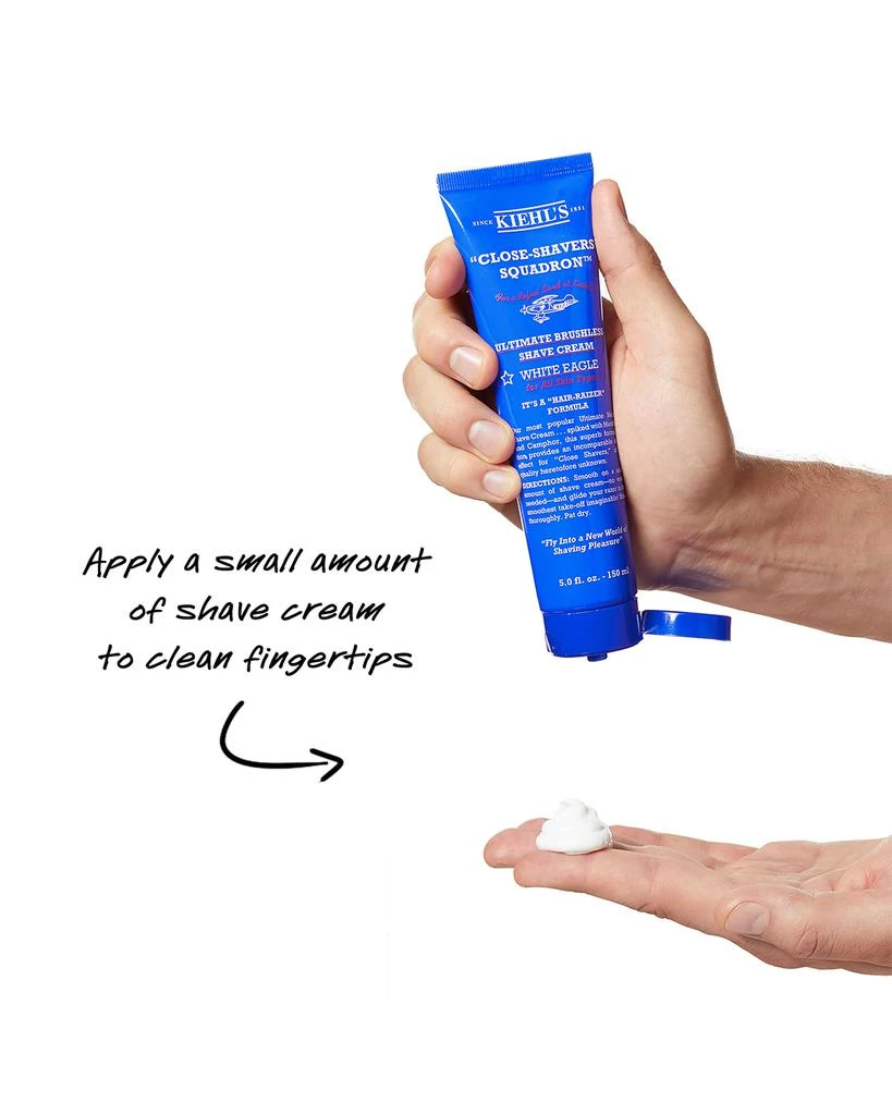 Kiehl's "Close-Shavers" Squadron Ultimate Brushless Shave Cream, White Eagle, 10.1 fl. oz. 5