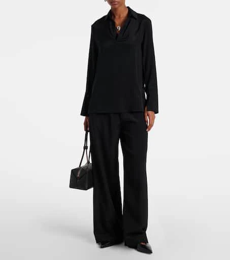 Max Mara Bonn crêpe de chine wide-leg pants 2