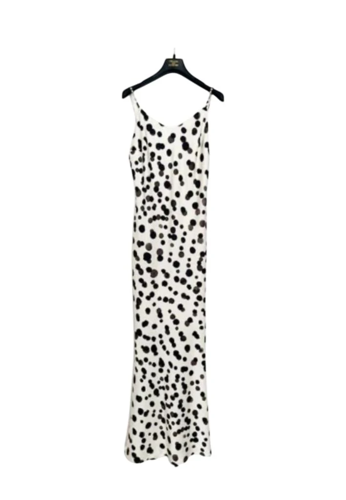 chinese dress ladies Red and white polka dot long chiffon dress 5019 – Xiaolizi