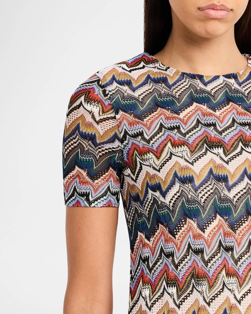 Metallic Zigzag Short-Sleeve Mini Dress  On Sale Now with Up to 60% Off |  Discover Exclusive Deals & Savings at BeyondStyle  Authentic Missoni  women|Women|dresses|women's clothing with Limited-Time Discounts, Free  Shipping,