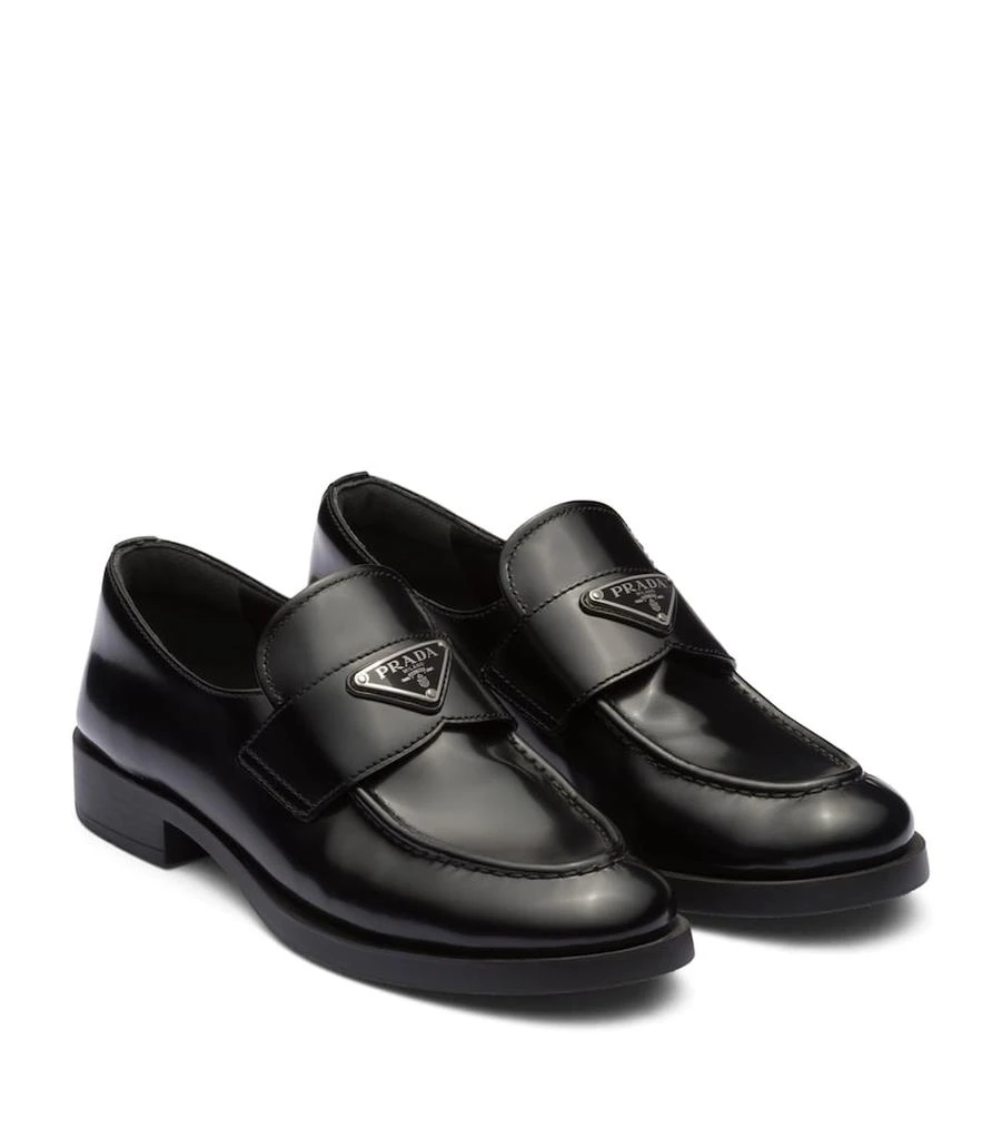 Prada Calfskin Brushed Loafers 4