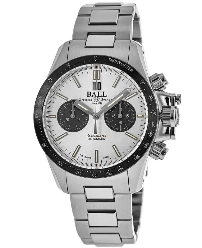 BALL Watch Ball Engineer Hydrocarbon Racer Chronograph Silver Dial Men's Watch CM2198C-S1CJ-SL 1