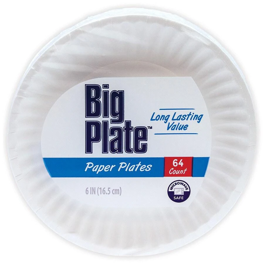 Walgreens Big Plate Paper Plates 6in 1