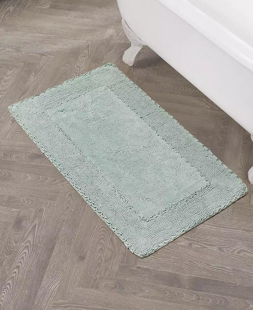 Laura Ashley Cotton Ruffled Bath Rug